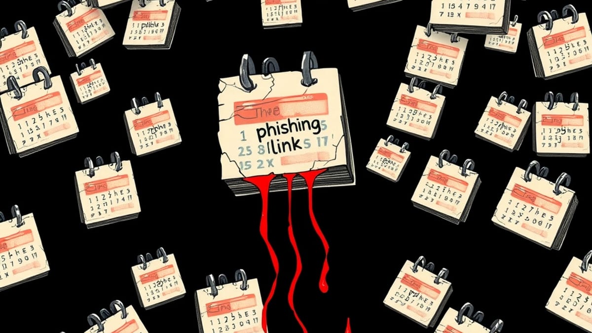 Calendar Phishing Attacks Exploit Automatic Event Features to Steal Credentials
