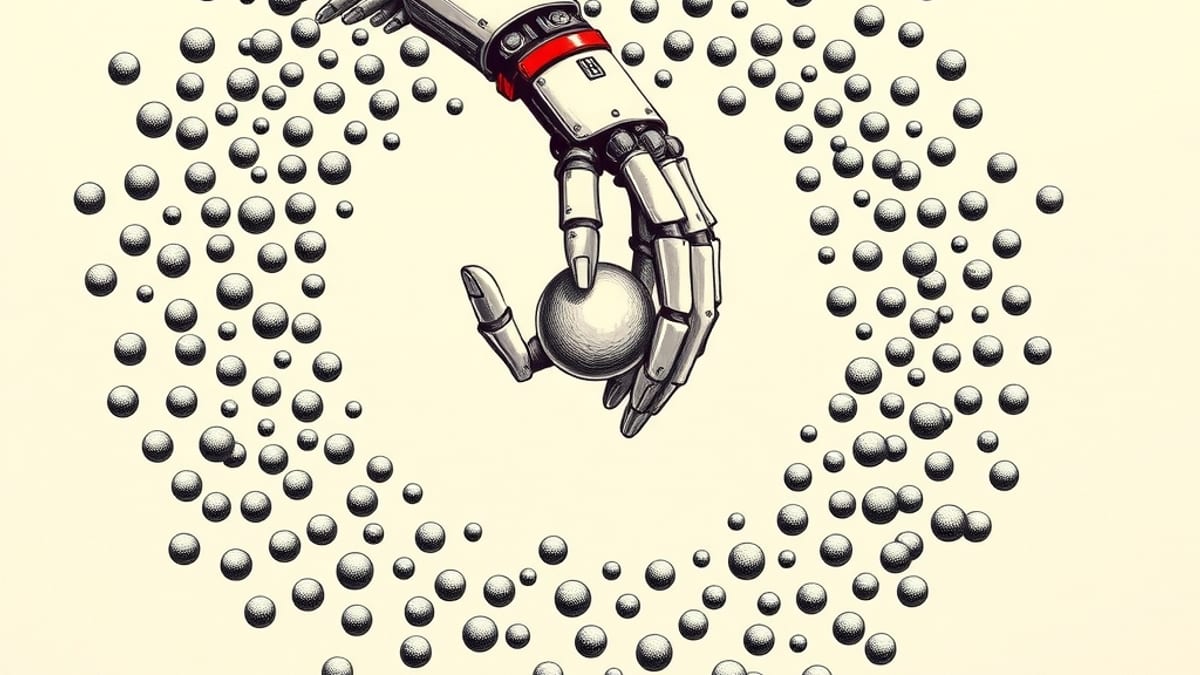 Simulation Training Enables Dexterous Robot Hand to Grasp Objects with 75% Fewer Drops